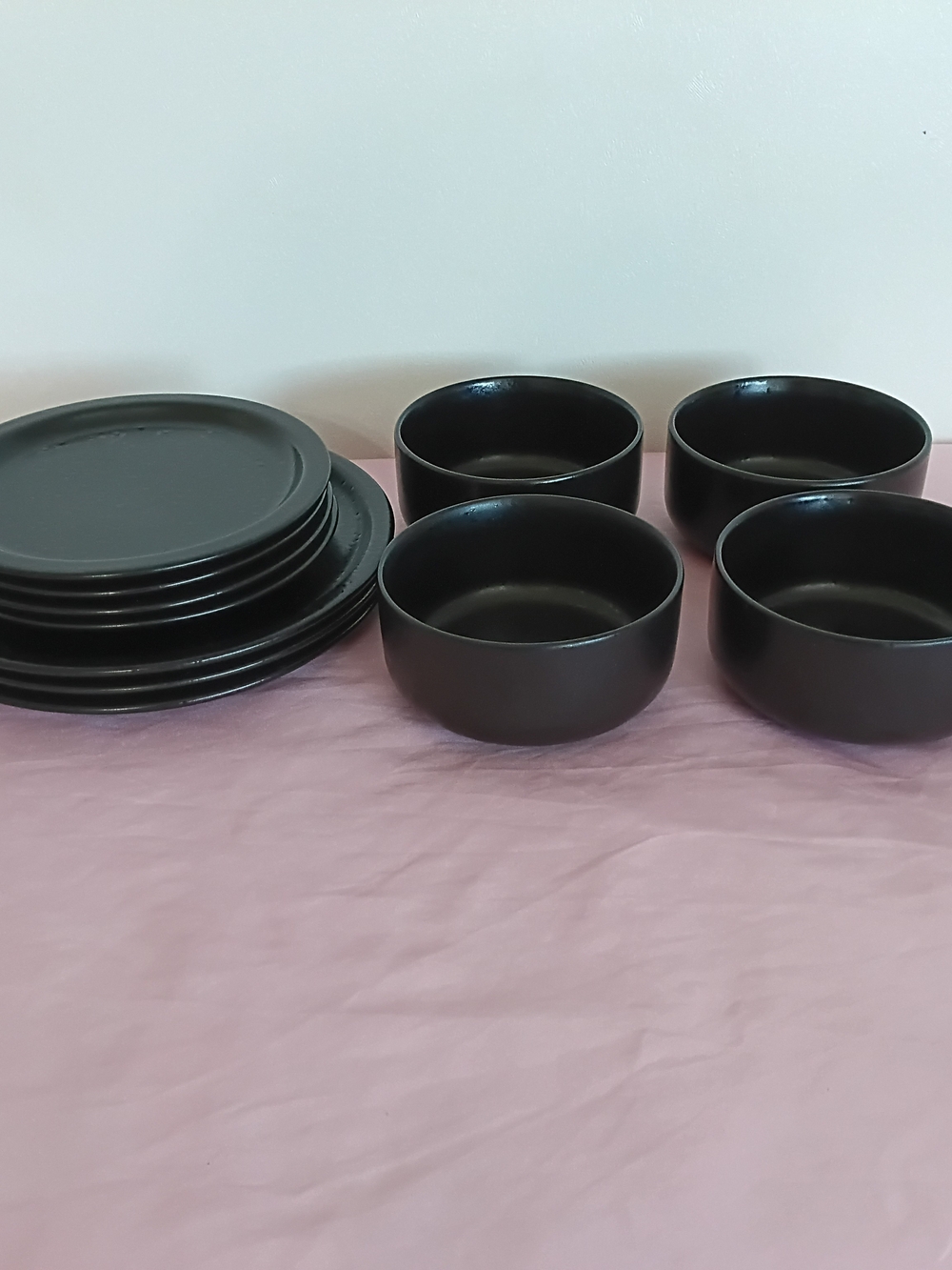 Project 62 Ravenna Matte Speckled Black Dinnerware Set Of 11pc.